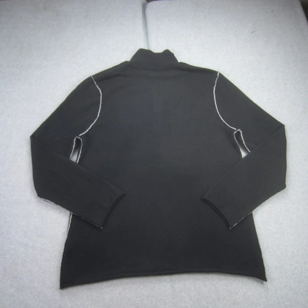 Carbon 2 Cobalt Sweater Mens Medium Black Cotton‎ Cashmere Blend Pullover